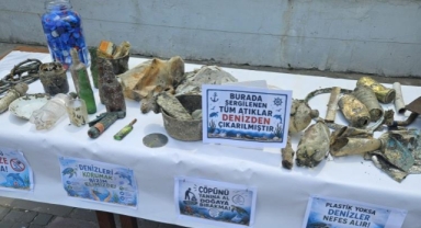 Mudanya'da denizden çıkanlar şaşırttı