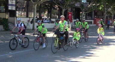 Sağlıklı hayat için pedal çevirdiler