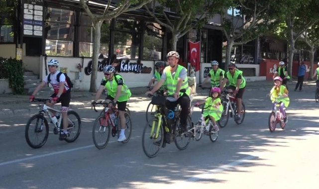 Sağlıklı hayat için pedal çevirdiler