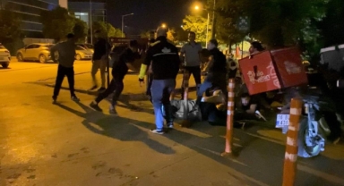 Sokak ringe döndü yumruklar havada uçuştu