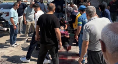 Yaralı babanın zor anları: 