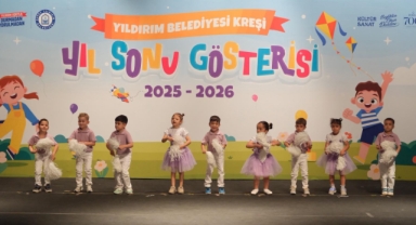 Yıldırım'da miniklerin mezuniyet coşkusu