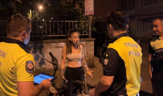 Alkollü elektrikli bisiklet sürücüsü'ne 50 bin lira ceza