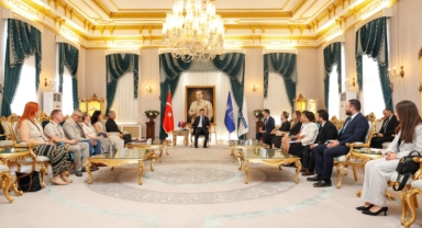 Altın Karagöz ekiplerinden Başkan Vekili Biba'ya ziyaret