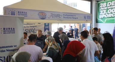 Aşure ikramları Gürsu'da devam etti