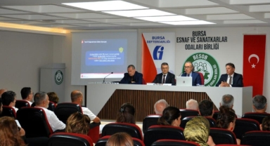 Bursa'da esnaflar vergi borçlarıyla ilgili bilgilendirildi