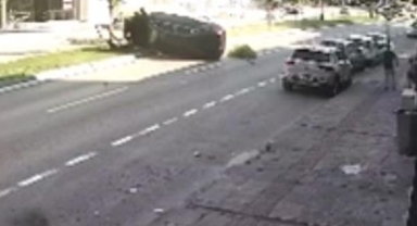 Kontrolden çıkan araç takla attı: 2 yaralı