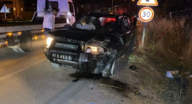 Kontrolden çıkan cip takla attı: 2 yaralı