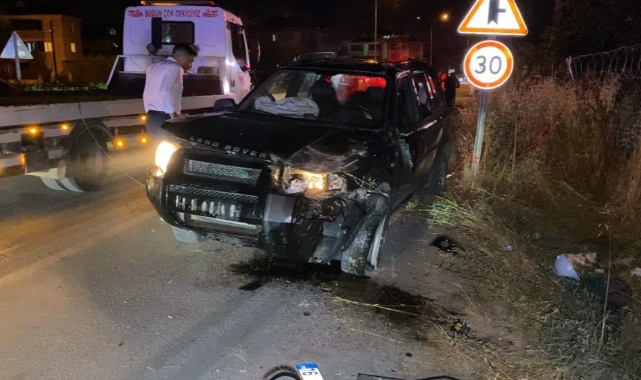 Kontrolden çıkan cip takla attı: 2 yaralı
